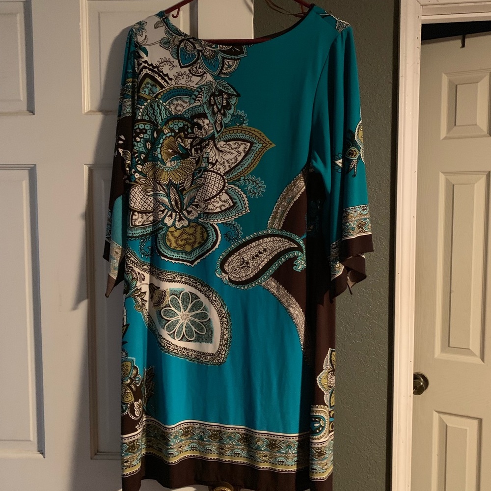 Brown and Turqoise